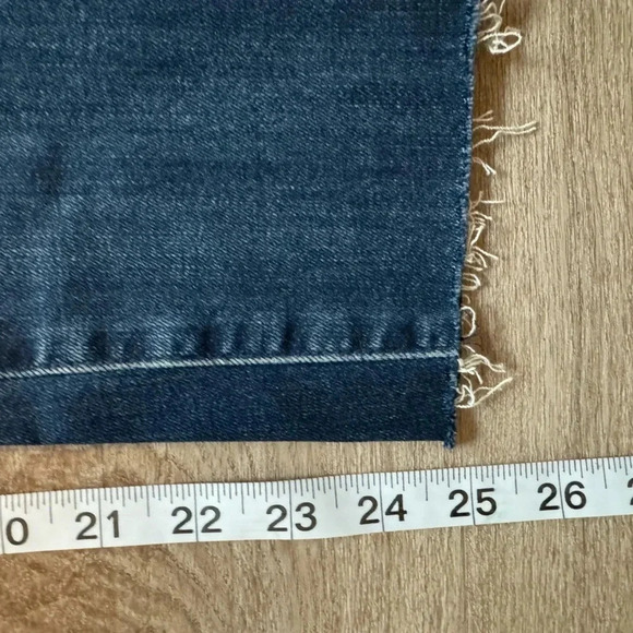 NWT Agolde Sophie Crop Midrise Skinny Women’s 24 2 XS Dark Wash Frayed Hem - Picture 8 of 14
